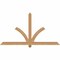 Ekena Millwork Redmond Smooth Timber Gable Bracket, Western Red Cedar, 72"W x 39"H x 3 1/2"D x 3 1/2"F, 13/12 Pitch GBW072X39X0404RED00SWR - alternate 1